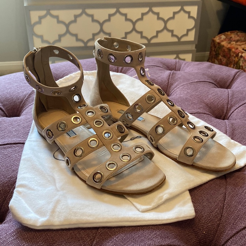 Prada Suede Gladiator Sandals